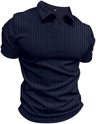 2023 Novo músculo masculino V camisas de pescoço esbelta