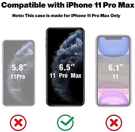 OTOFly Compatível com o iPhone 11 Pro Max Case, Clear Floral Cover Ultra Slim Fit for Women 6,5 polegadas Daisy