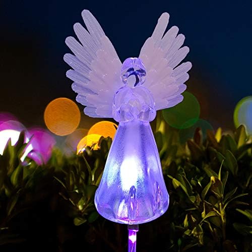 2pcs Angel Lamp Solar Lawn Light Angel Solar Lawn Light, Garden Angel Gifts Garden Decor Garden Garden Gifts For Mom Memorial