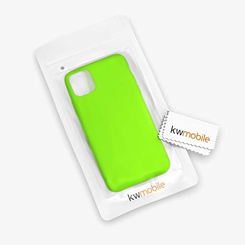 estojo de silicone Kwmobile TPU compatível com Apple iPhone 11 Pro Max - Case Slim Telefone com acabamento suave - amarelo neon