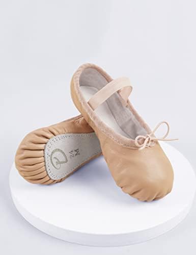 Daydance Genuine Leather Ballet Shoes Flipers de dança completa para crianças, criança, meninas, meninos