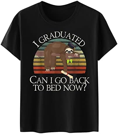 Camisas havaianas beuu para mulheres temporada de graduação no pescoço redondo de manga curta tamis t camisetas blusas de túnica verão