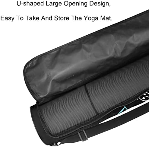 Bolsa de tapete de ioga para tapete de ioga de exercício, transportadora de ioga de ioga saco de transporte de ioga com cinta