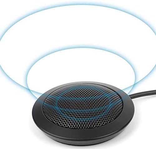 Zyyini USB Speakerphone, orador da conferência omnidirecional de captação com base de não -lip, redução de ruído,