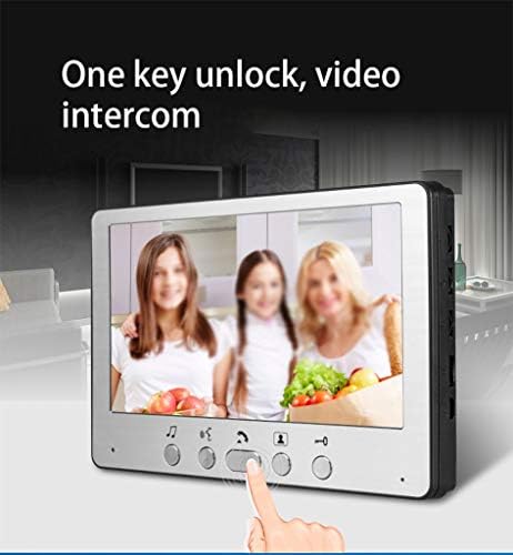Tyoo 7 Video Doorbell HD Video Intercom com a visão noturna infravermelha de toque polifônico Adequado para o monitoramento de suporte de segurança doméstica Desbloqueio