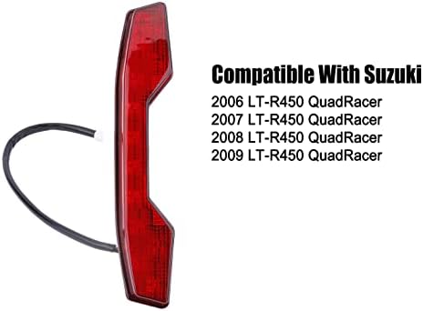 Luz de luz traseira MINSTAR LED RED PARA SUZUKI LT-R450 2006 2007 2008 2009, luz traseira do freio Substituir 35710-45G00