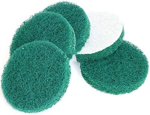 Fansipro 11pcs 4 /5 polegadas Polimento de limpeza Pontos de eliminação abrasiva kit de biela de disco, 5 polegadas, verde