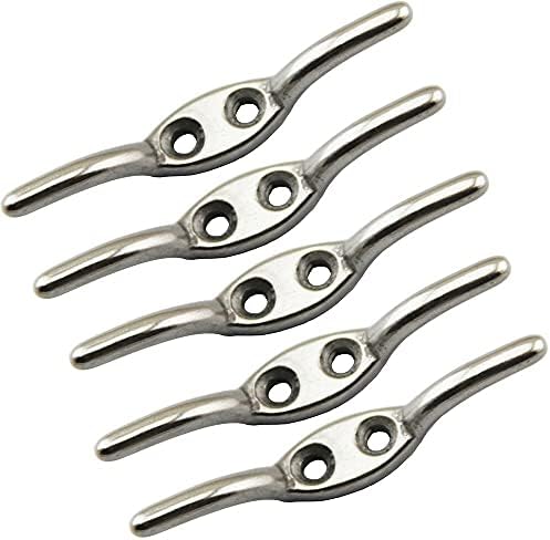 LIXFDJ 5 PCS Aço inoxidável Cleat Ship Boat Dock Chock Hand Hat Hap Hook // 548