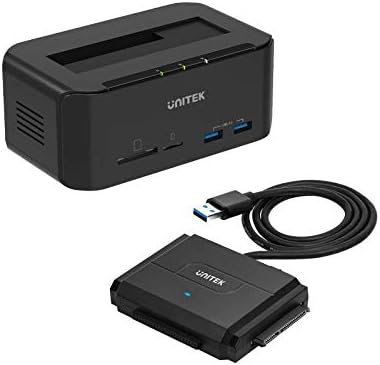 Unitek [pacote] SATA/IDE para o adaptador USB 3.0 e a estação de docking de disco rígido de baía única