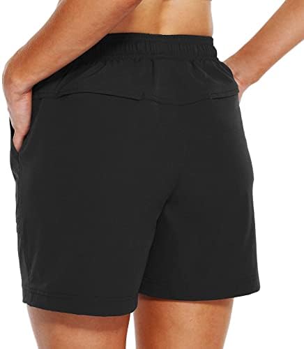 Shorts de ioga dbylxmn com bolsos para mulheres shorts rápidos shorts atléticos shorts ao ar livre feminina shorts femininos casuais