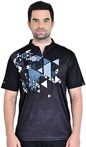 Sublimação de boliche masculino Savalino, Material Wicks Sweat & Dries Fast, Size S-6xl