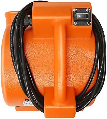 Dryser mini secador de carpete de motor de ar 1/12 hp fã de piso industrial - ventilador de seco de carpete laranja