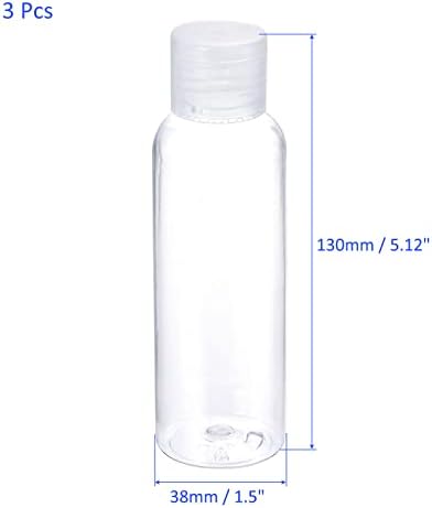 M Medirxidade 6 PCS Garrafas de aperto vazio de plástico - Toner de shampoo Toner Clear Recarregável Garrafas de dispensação