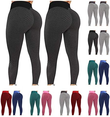 Minge Women Famous Tik Tok Tokgings Leggings Honeycomb Anti Cellulite Leggings High Caists Yoga Butt Lift Running Tights 2pc