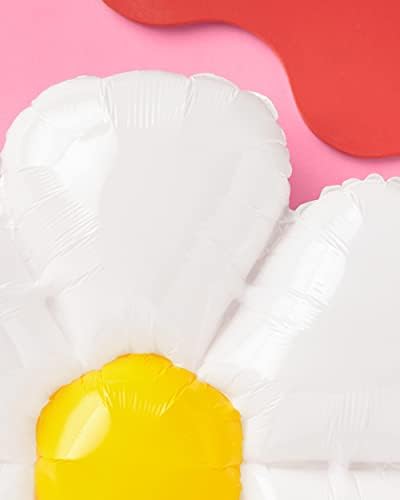 XO, Fetti White Flower 40 Balão - 1 PC | Decorações de festa de aniversário Groovy, Bachelorette de jardim, chá de bebê pastel, casamento,