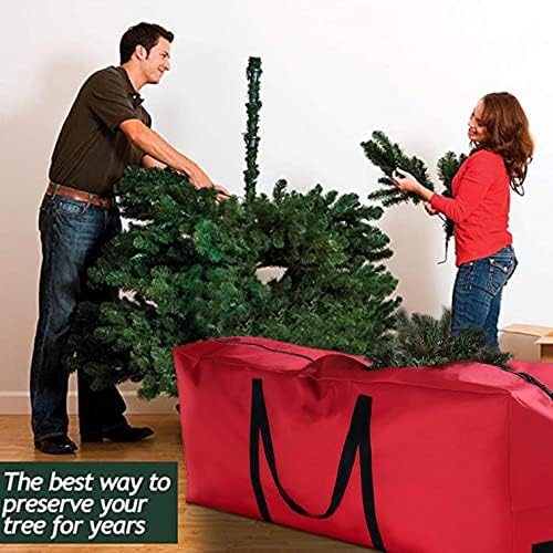 48in/69in Recipientes longos de armazenamento, sacos de armazenamento de cozinha Bolsas de armazenamento de árvore de Natal Caixa de árvore de Natal Bolsa de armazenamento de árvore de Natal GRANDE