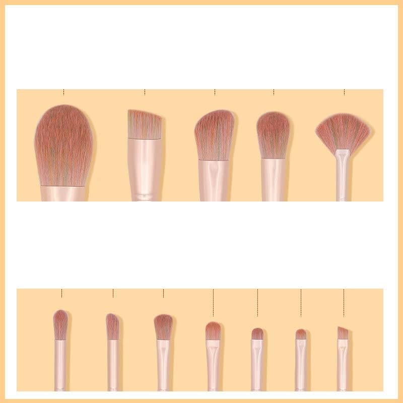 DNATS 12 Brush de maquiagem Conjunto completo de ferramentas de beleza de escova de sombra de blush de pó solto