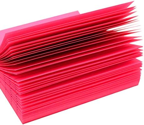 Notas pegajosas 3x3 em Bright governou Post Stickies colorido Super Sticking Power Memo Pads Forte adesivo, 82 folhas/bloco