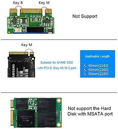 ERYUE M.2 NVME para USB 3.0 Adaptador M2 NGFF PCIE Adaptador SSD CART