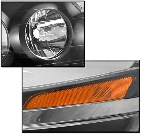 ZMAUTOPARTS PARA 2002-2007 Buick Rendezvous Substituição Black faróis de faróis