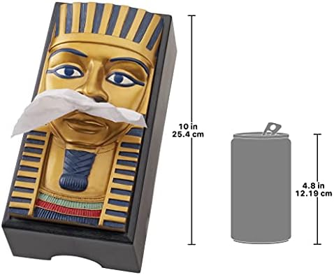 Design Toscano Tissue Box Tampa - King Tut Egyptian Tissue Box Solter - Caixa de lenço de papel higiênico