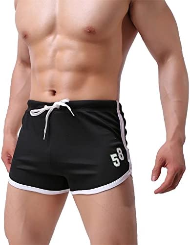 Treino masculino bingyelh shorts executando shorts de 3 polegadas academia de bodybuilding atlético respirável curto