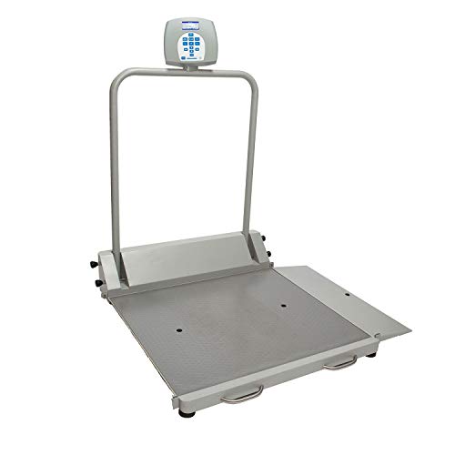 Saúde o Medidor 2600kl Escala de rampa de cadeira de rodas digital com rampa dobrável, capacidade de 1000 libras, resolução 0,2