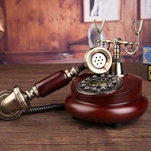 Telefone decorativo antigo do WYFDP, telefone fixo de moda fixa em casa