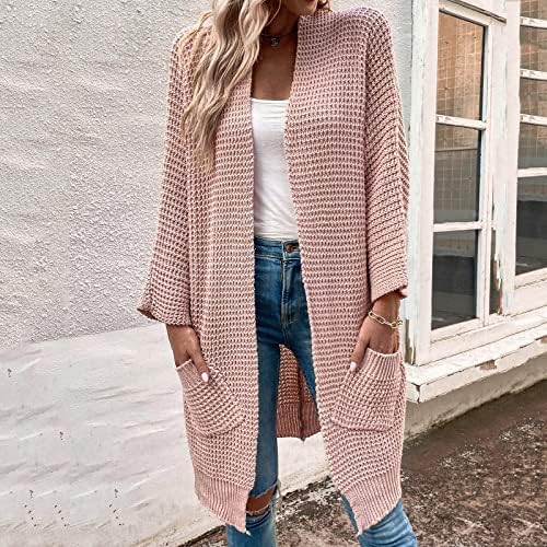 Casacos de inverno nokmopo para mulheres temperamento de moda casual colorida cardigã de manga longa Cardigan Jaqueta