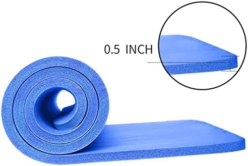 Extra espesso de tapete de ioga não deslizamento confortável tapa de fitness durável para uso interno e externo adequado
