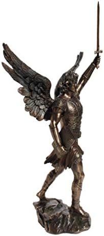 Arcanjo de 16,5 polegadas - estatueta de bronze do elenco frio de Saint Raguel