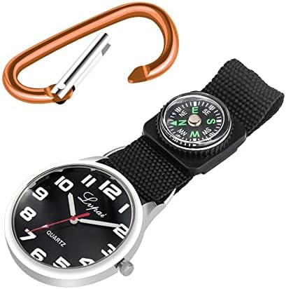 Renslat Sport Outdoor Quartz Pocket Watch com Compass Pingente Relógio Nylon Strap Gabiner Pocket Clock Gifts