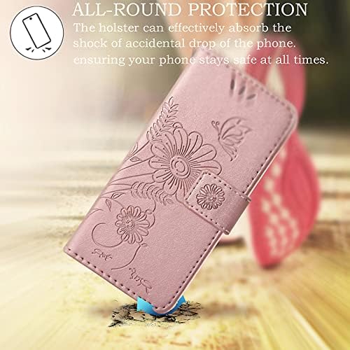 Caixa telefônica da capa da carteira de couro Kazineer para Samsung Galaxy A53 5G, com slots de suporte para cartão de bloqueio RFID