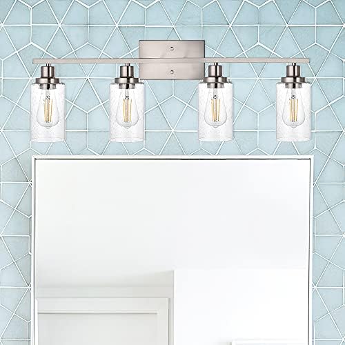 Winshen 4-Lights Modern Vanity Light Feltures para banheiro sobre espelho, Farmhouse