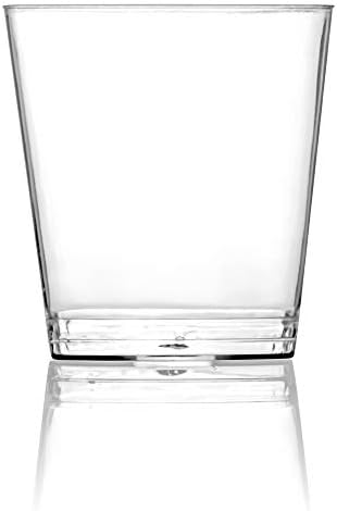 Decorrack 1 oz de copos, copo de tiro de plástico transparente, copos de festa descartáveis, mini copos de tiro de copos