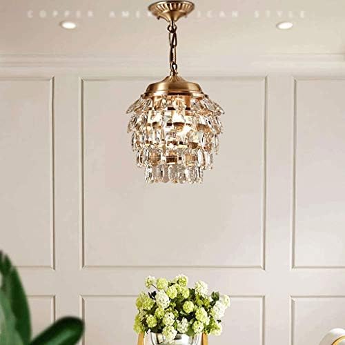 Crystal Crystal Lustelier de design de luxo clássico ADSRB, Lâmpada de Decoração da sala de estar criativa de personalidade de cobre de luxo leve Lâmpada de decoração