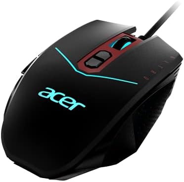 Acerador Acer Predator Cestus 350 Mouse de jogos sem fio: NVIDIA Reflex - Até 16000 DPI - Iluminação RGB - 8 Buttons Programáveis