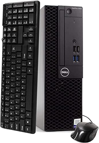 Dell Optiplex 3050 SFF Desktop PC, Intel I5-6500 3,2 GHz 4 núcleo, 16 GB DDR4, 500 GB SSD, WiFi, Win 10 Pro, teclado, mouse