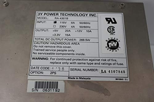 3Y - ALR 3Y RA -4301B 269,5 WATT PowerSupply - RA -4301B