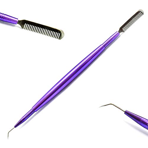 ??? ??? ??? Anodize Alumínio Purple Color Eyelash Lifting Ferramenta de separação de extensões Perming Extensions Handel Hollow