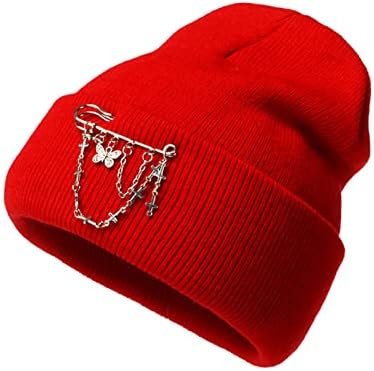 BDDVIQnn Mulheres tricotadas chapéus de gorro desleixado mantêm adulto malha neutra quente chapéu de inverno decorar lã tampa ao