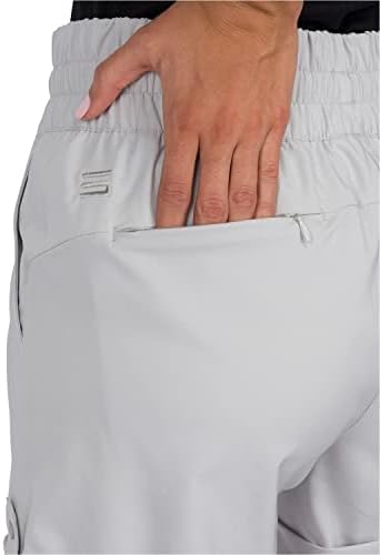 Três sessenta e seis shorts de golfe feminino - seleção de 5 ”, shorts ativos secos rápidos com bolsos, cordão ajustável e cintura