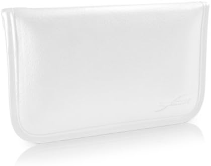 Caixa de onda de caixa para iPhone 6 Plus - Elite Leather Messenger Pouch, Design de envelope de capa de couro sintético para iPhone 6 Plus, Apple iPhone 6 Plus - Ivory White