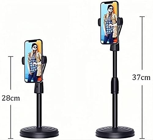 Vichope Cell Phone Stand, flexibilidade de rotação de 360 ​​graus, altura e ângulo ajustáveis, compatíveis com smartphones, para selfie, viva