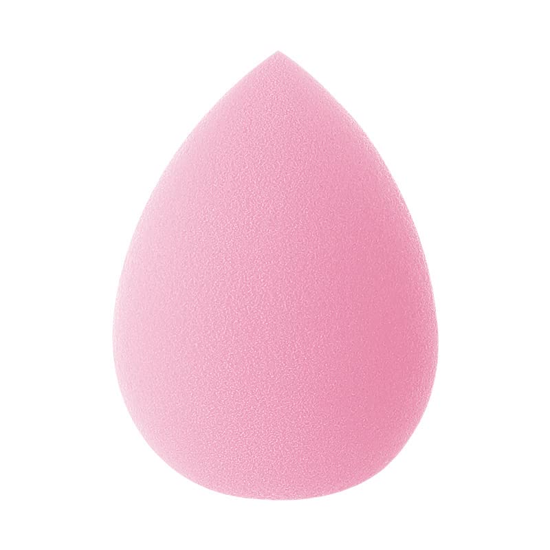 Maquiagem esponja de esponja liquidificador esponja, impecável para líquido, creme e pó, maquiagem multicolorida esponjas rosa- uma peça esponja
