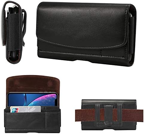 N/A para iPhone 11/XR Bolsa de cinto de couro, bolsa de caixa do coldre de cinto para o Samsung Galaxy Note10/S10/S20/S7EDED. Caixa