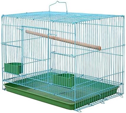 Xiaoheshop vôo kit de gaiola de gaiola de pássaro arame de gaiola retangular pequena gaiola para pássaros pequenos e canários