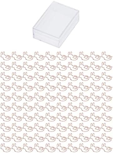 Clipes de papel de metal, 100pcs Eletroplicar clipes de papel anti -ferrugem de ouro rosa portátil para uso diário para casa para o cargo