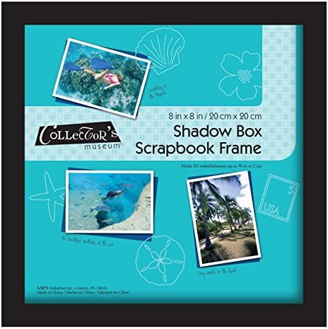 MCS Scrapbook Shadowbox Frame, preto