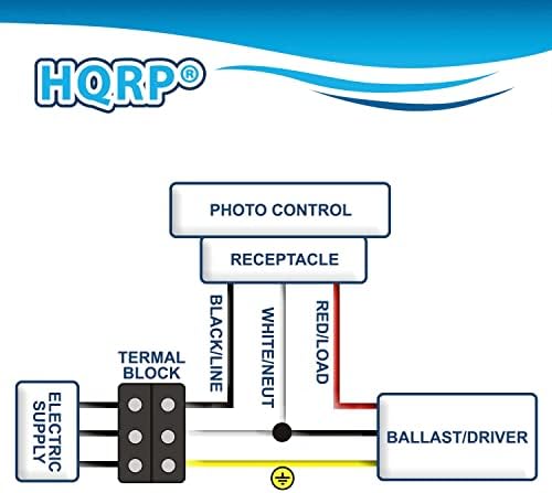 HQRP PhotoCell Tipo térmico Sensor de luz Haste e Montagem giratória Dusk para o amanhecer Controle fotoelétrico de comutador